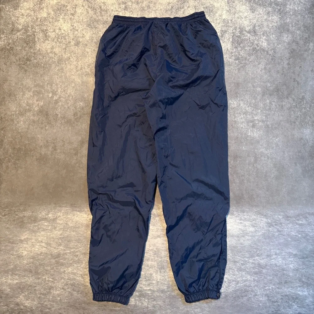 Vintage Adidas Mens Small Navy Blue Nylon Track Pants Mesh Lined Windbreaker S